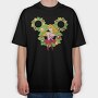 Aurora Holiday Wreath, Tricou Oversize Barbati (Unisex)