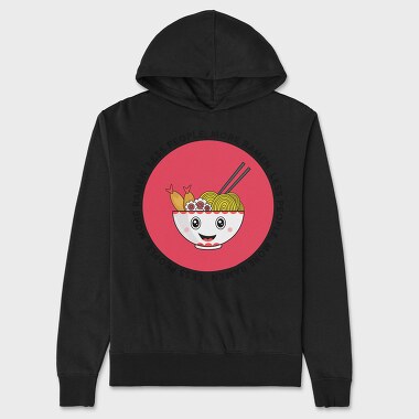 Less People More Ramen, Hanorac Oversize Barbati (Unisex)