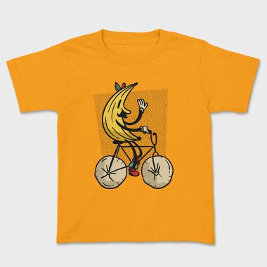 Tricou Copii, Banana Riding Bike