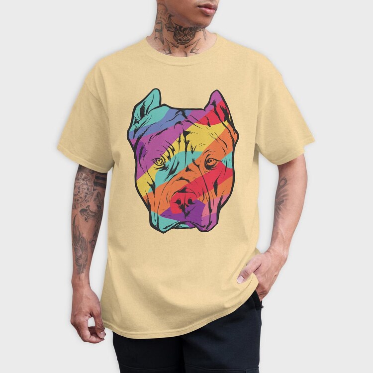 Color Pitbull, Tricou Barbati (Unisex)