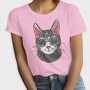 Sunglasses Cat, Tricou Femei