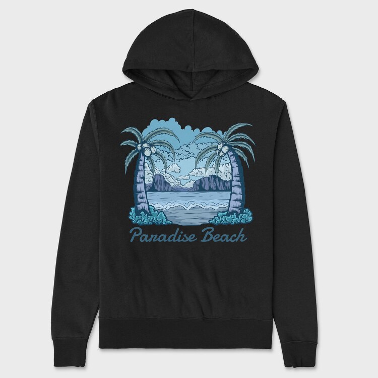 Paradise Beach, Hanorac Oversize Barbati (Unisex)