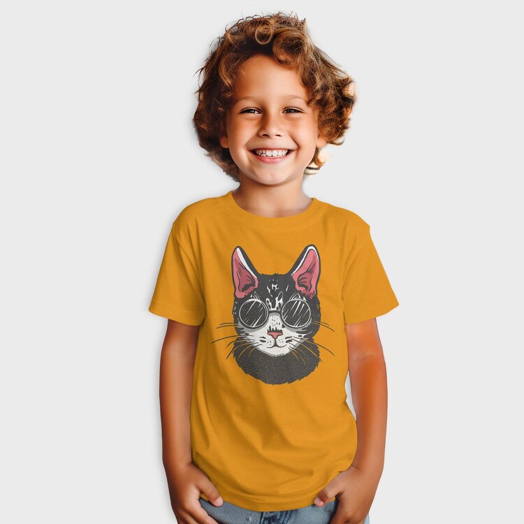 Sunglasses Cat, Tricou Copii