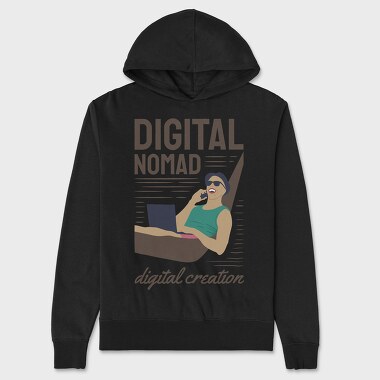 Digital Nomad Digital Creation, Hanorac Oversize Barbati (Unisex)