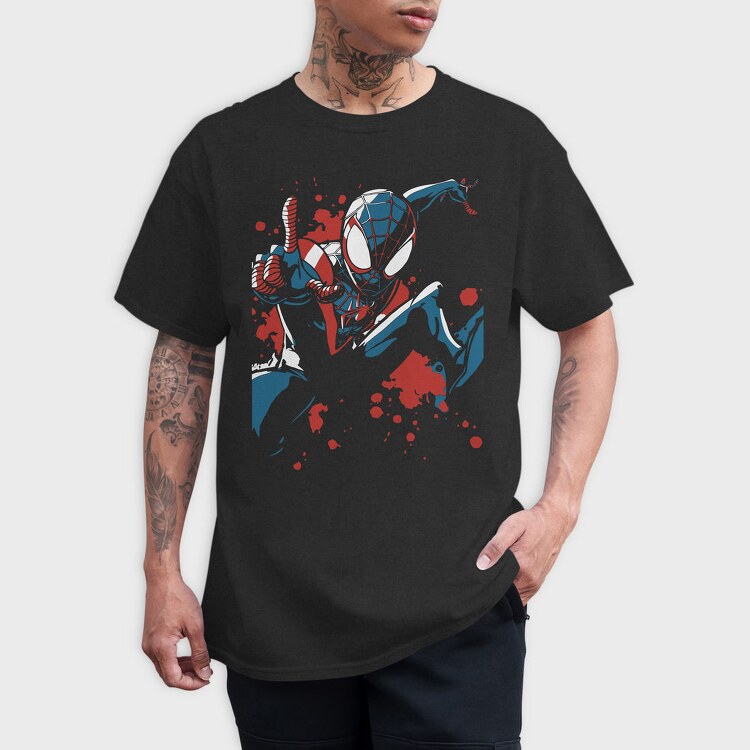 Spiderman Splash 1, Tricou Barbati (Unisex)
