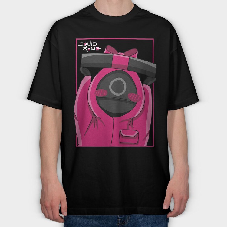 Pink Camera Fun, Tricou Oversize Barbati (Unisex)