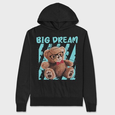 Big Dream Bear, Hanorac Oversize Barbati (Unisex)