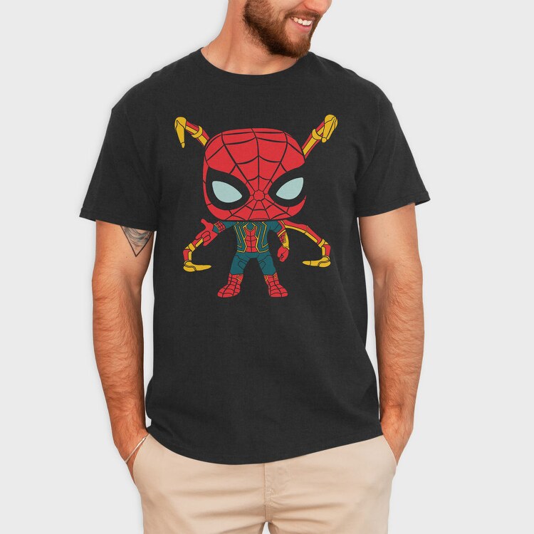 Spiderman Chibi, Tricou Barbati (Unisex)