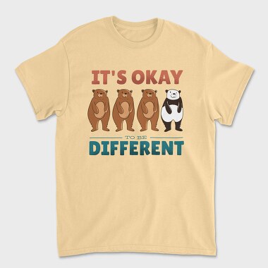 Tricou Barbati (Unisex), It's Ok to be Different