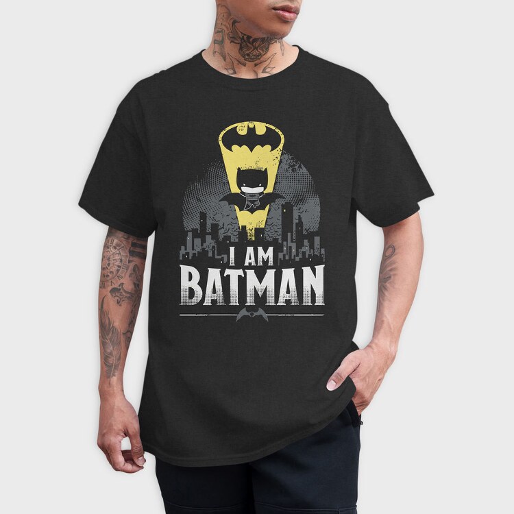 Batman Cityscape, Tricou Barbati (Unisex)