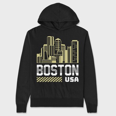 Boston, Hanorac Oversize Barbati (Unisex)