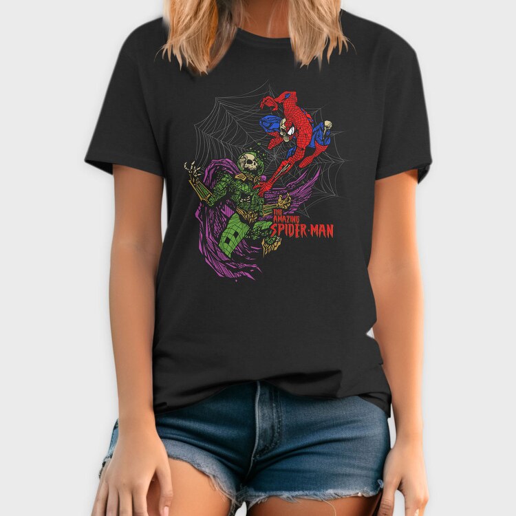 Spiderman Web Art, Tricou Barbati (Unisex)