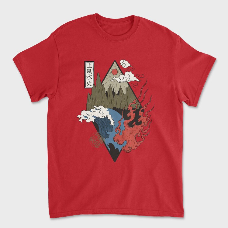 Four Elements, Tricou Barbati (Unisex)