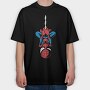 Spiderman Heart Beat, Tricou Oversize Barbati (Unisex)