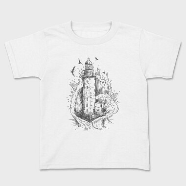 Tricou Copii, Lighthouse Wave