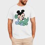 Mickey Dinosaur Hug, Tricou Barbati (Unisex)