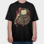 Skull Blood Splash, Tricou Oversize Barbati (Unisex)