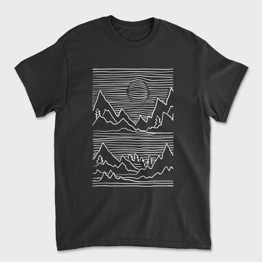 Tricou Barbati (Unisex), Mountains 3d