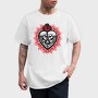 Skull Heart Fire, Tricou Barbati (Unisex)