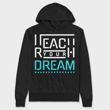 Reach Your Dream, Hanorac Oversize Barbati (Unisex)