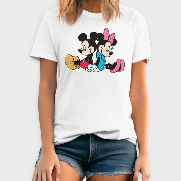 Mickey Minnie Hug, Tricou Barbati (Unisex)