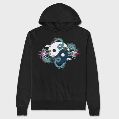 Hanorac Barbati (Unisex), Dragon Ying Yang