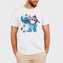 Stitch Unicorn Hoodie, Tricou Barbati (Unisex)