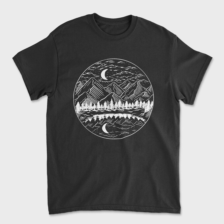 Night Landscape, Tricou Barbati (Unisex)