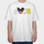 Mickey Peace, Tricou Oversize Barbati (Unisex)