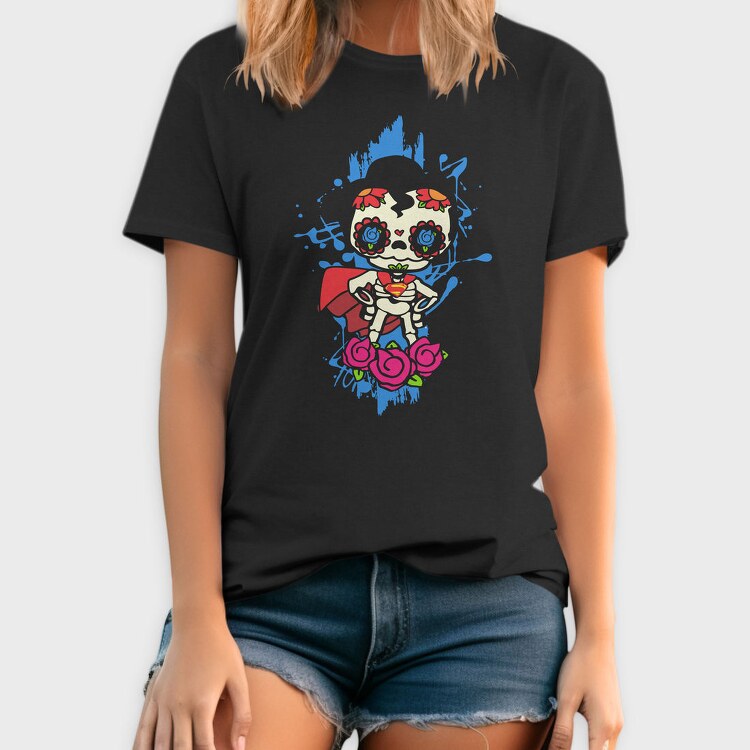 Sugar Skull Superhero, Tricou Barbati (Unisex)