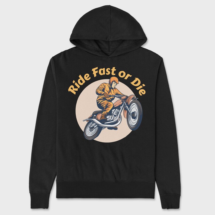 Ride Fast or Die, Hanorac Oversize Barbati (Unisex)