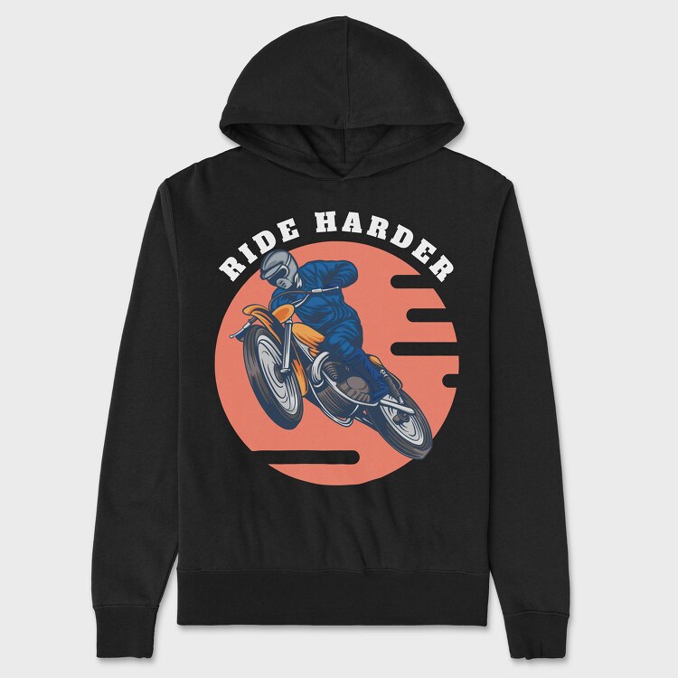 Ride Harder, Hanorac Oversize Barbati (Unisex)