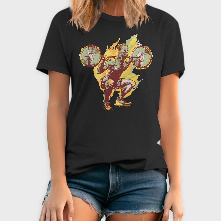 Man Squat Lift Up, Tricou Barbati (Unisex)