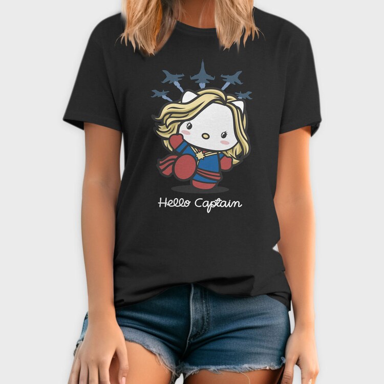 Captain Marvel Chibi, Tricou Barbati (Unisex)