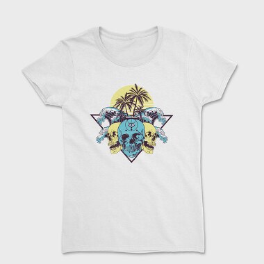 Skulls Palms Triangle, Tricou Femei
