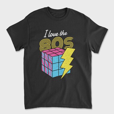 Tricou Barbati (Unisex), I Love the 80's