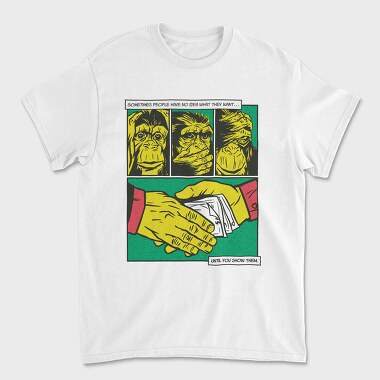Monkey Money Comics, Tricou Barbati (Unisex)