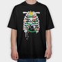 Christmas Lights Tree, Tricou Oversize Barbati (Unisex)