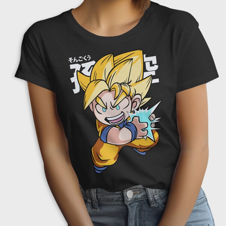 Funko Anime Son Goku Dragon Ball Z, Tricou Femei