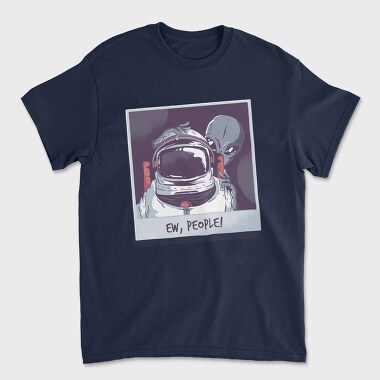 Astronaut Alien, Tricou Barbati (Unisex)
