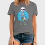 Beach Volley Skull, Tricou Barbati (Unisex)
