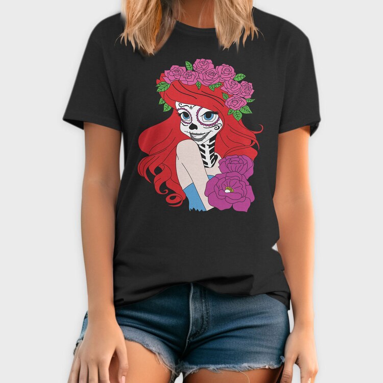 Rosa Dia De Los Muertos, Tricou Barbati (Unisex)