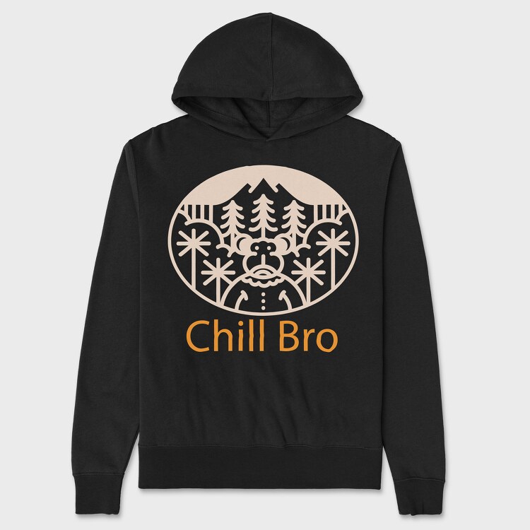 Chill Bro, Hanorac Oversize Barbati (Unisex)