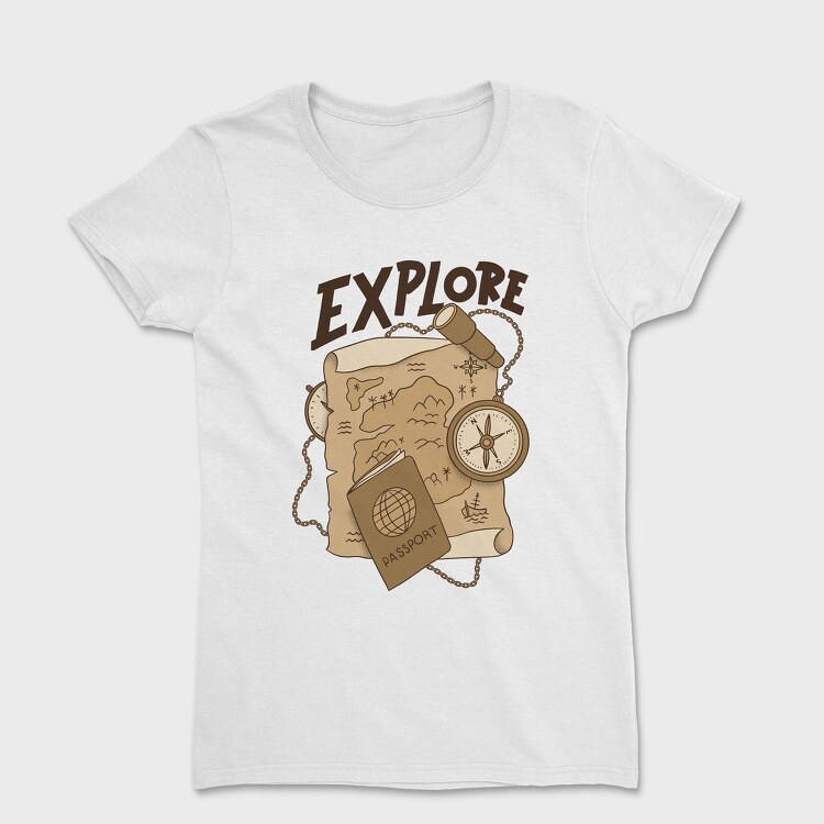 Vintage Explore, Tricou Femei