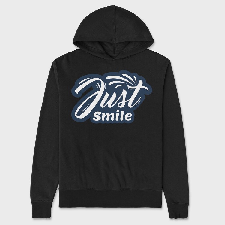 Just Smile, Hanorac Oversize Barbati (Unisex)