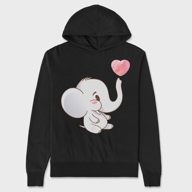 Hanorac Barbati (Unisex), Cute Elephant