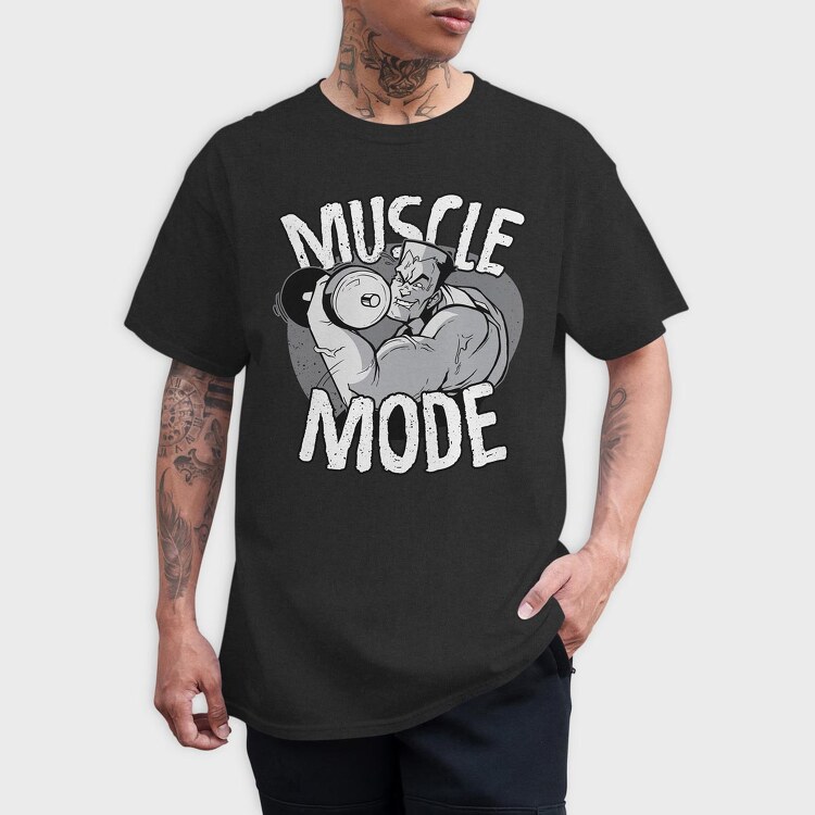 Muscle Mode, Tricou Barbati (Unisex)