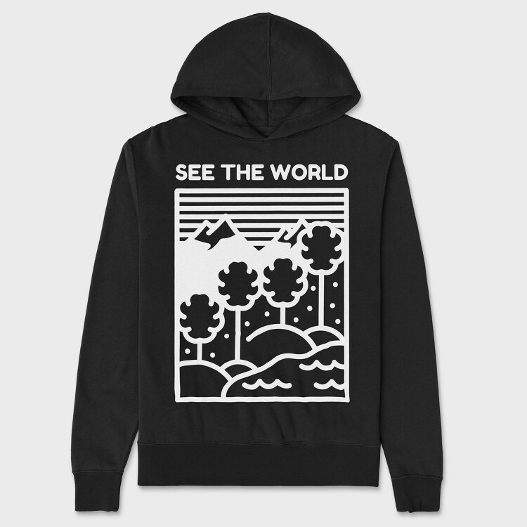 See the World, Hanorac Oversize Barbati (Unisex)