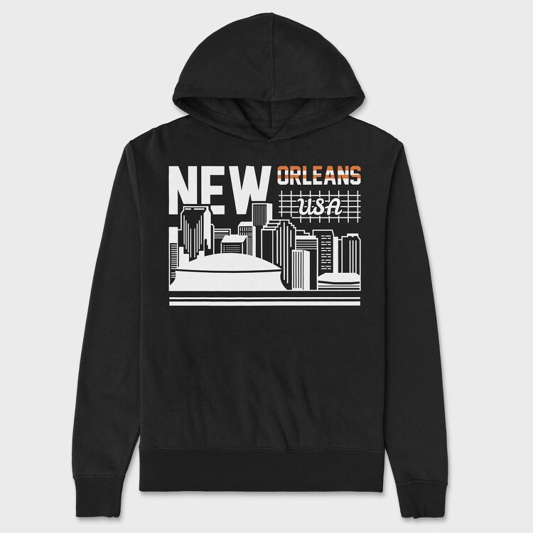 New Orleans, Hanorac Oversize Barbati (Unisex)