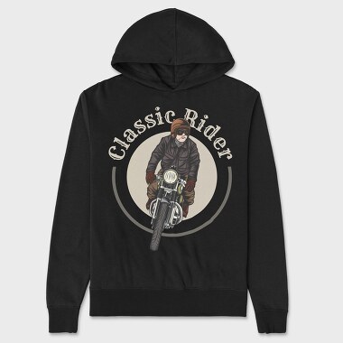 Classsic Rider, Hanorac Oversize Barbati (Unisex)